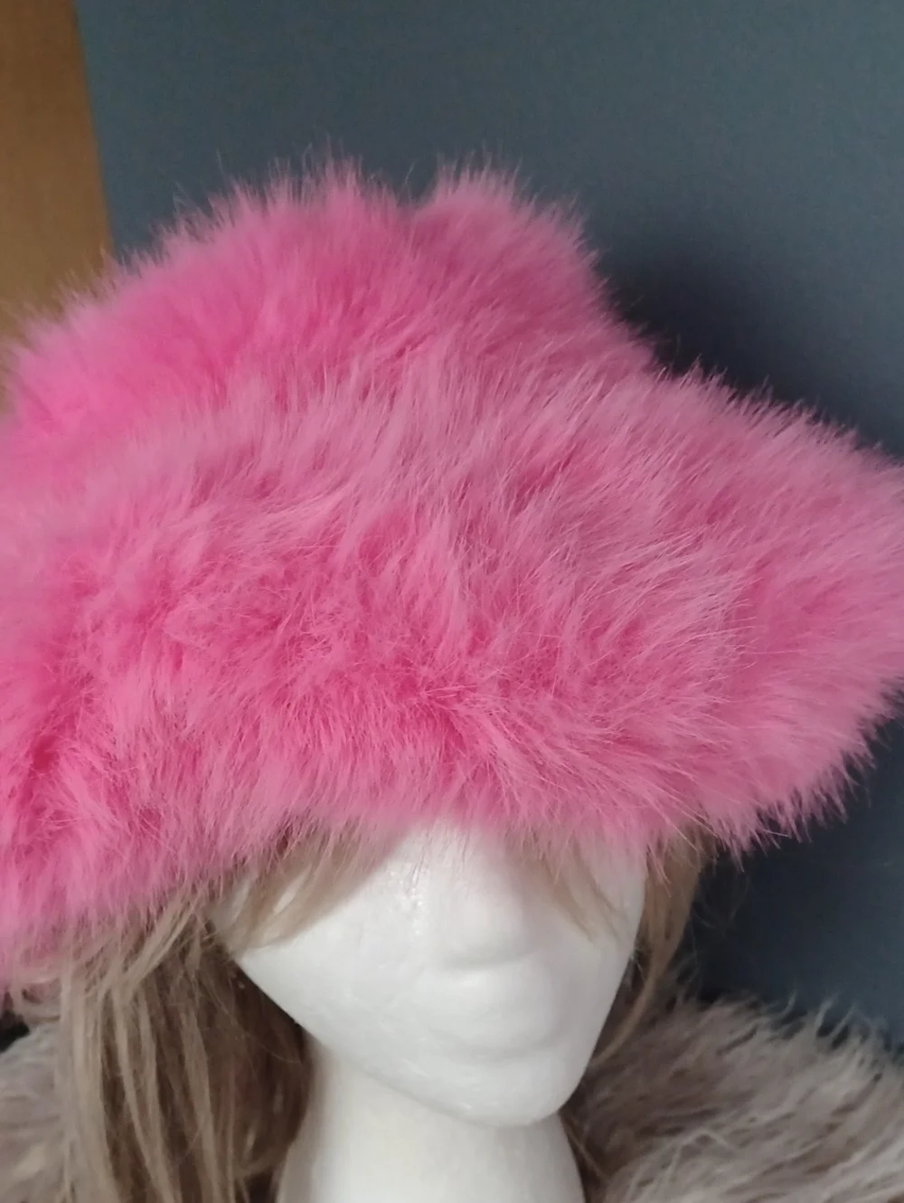 Hot Pink Fuzzy Winter Hat